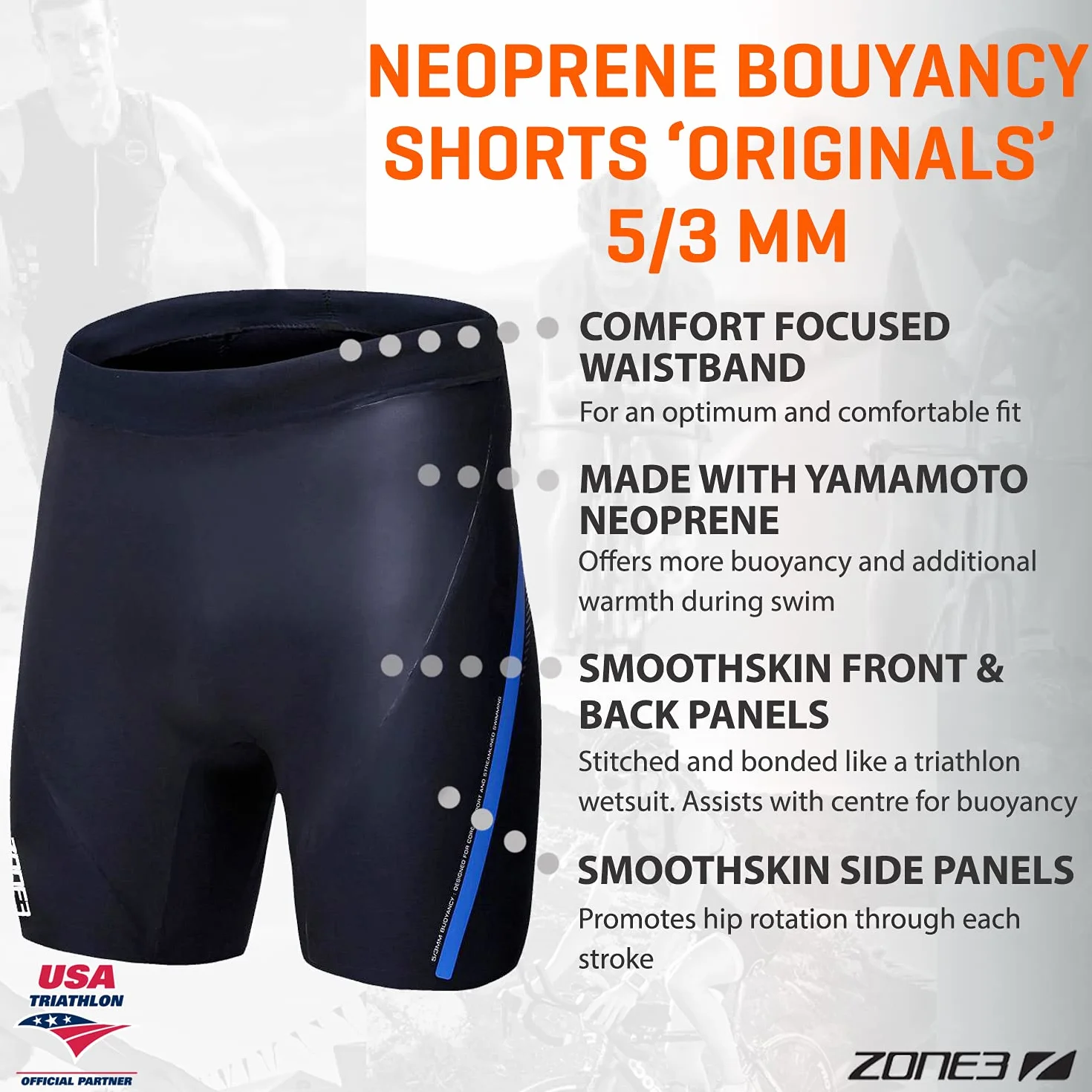 ZONE3 Pantaloncini galleggianti 'Originals' 5/3mm