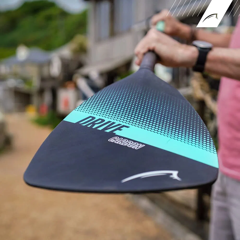 Bluefin Pagaia in Carbonio per Paddleboard | Pala in Nylon e Fibra di Vetro | Asta in Fibra di Carbonio | Design Leggero | Doppio Camlock a Sgancio Rapido
