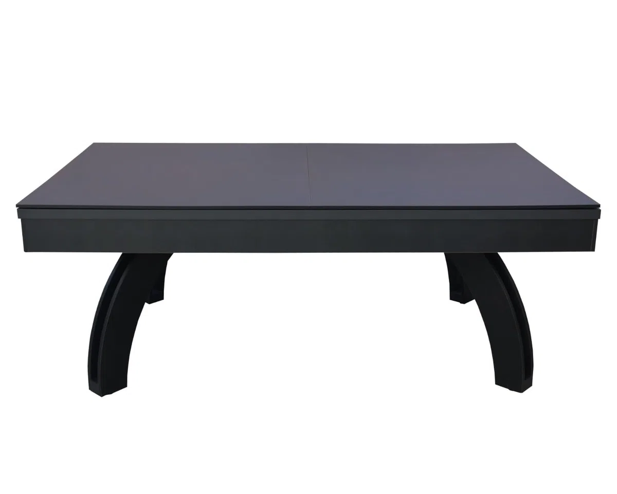 NGBiliardi Biliardo Sirio Nero Multifunzione 214 cm, Diventa Ping Pong e Tavolo da Pranzo
