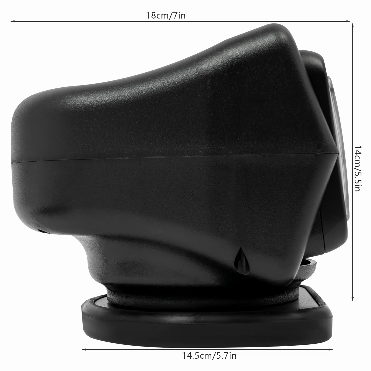 Faro da lavoro a LED con telecomando 60W 8000LM – IP67 Luce da lavoro impermeabile con base magnetica per fuoristrada, camion, imbarcazioni, campeggio – Girevole a 360°, telecomando incluso (Nero)
