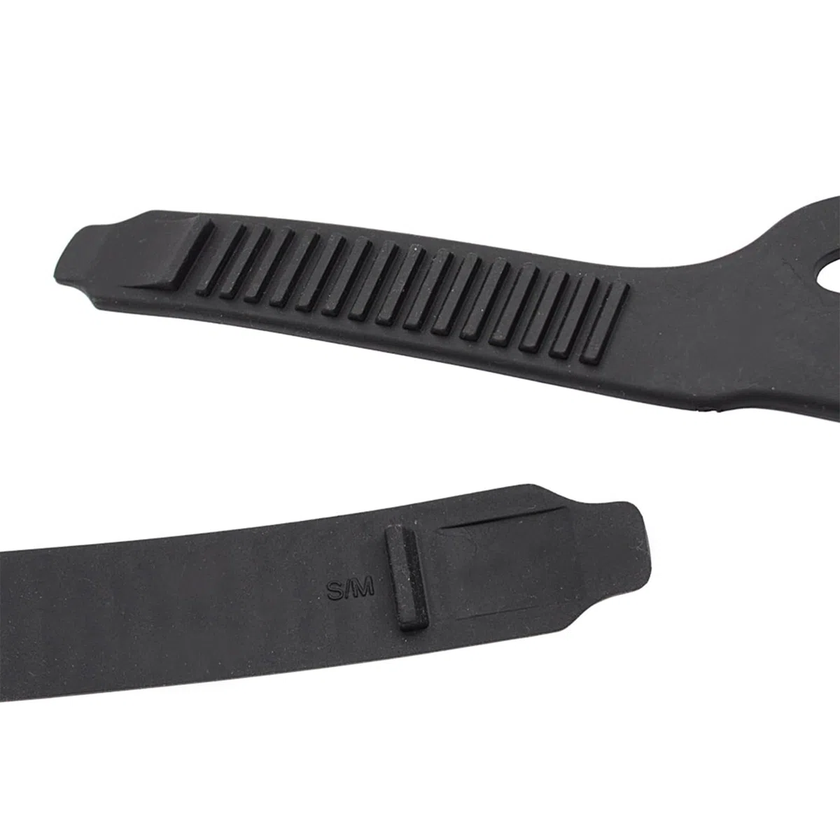 Set di 2 cinghie per pinne da sub, regolabili, antiscivolo, per pinne di ricambio, perfette per nuoto, immersioni, piscina, lago, spiaggia, pesca, surf, 41 cm, colore nero