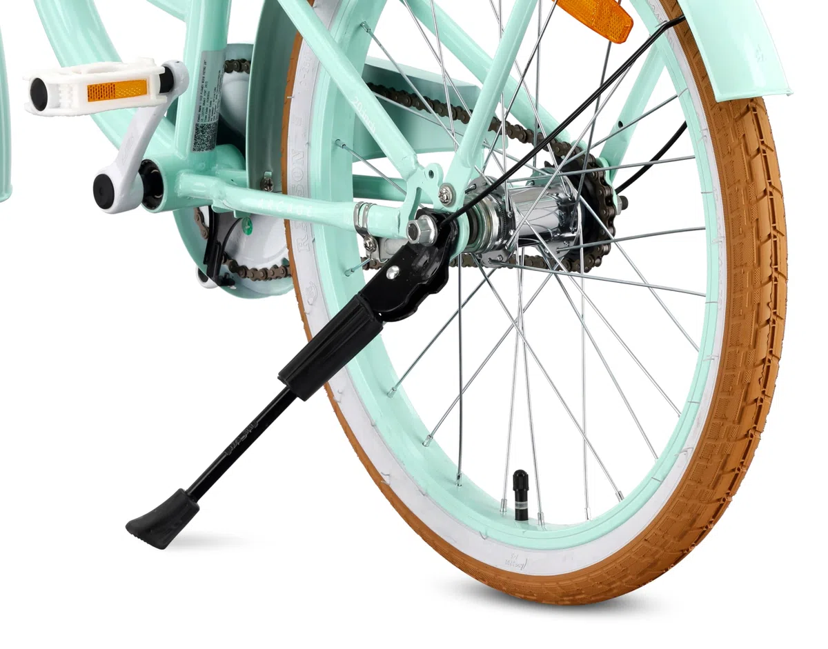 sun baby FLOWER BIKE RETRO Bicicletta per una bambina - telaio in acciaio, freni V-brake, parafanghi, copricatena, fanali, campanello, regolabile