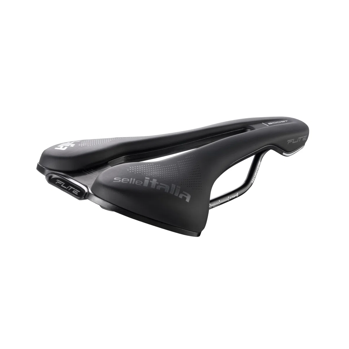 Selle Italia FLITE Boost TM Superflow - Sella Bici da Corsa Flat, Sella Bicicletta Racing, Telaio Manganese, Foro Superflow