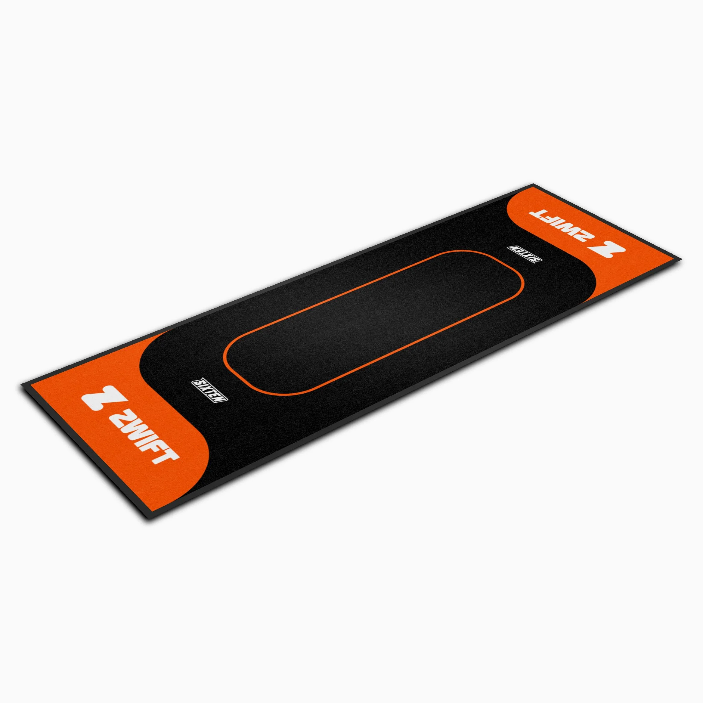 SIXTEN 65 x 180 Zwift - Tappetino per cyclette a casa, resistente alle vibrazioni e al rumore, protezione del pavimento per ciclismo indoor, durevole ed ecologico