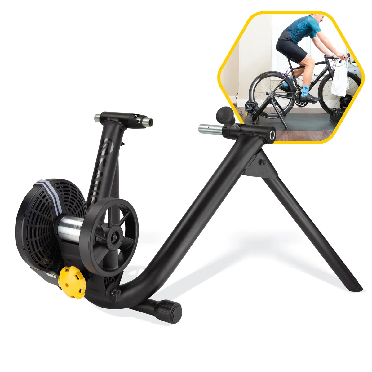 Saris M2 Smart Indoor Resistenza Elettromagnetica Bike Trainer, Compatibile con Zwift App