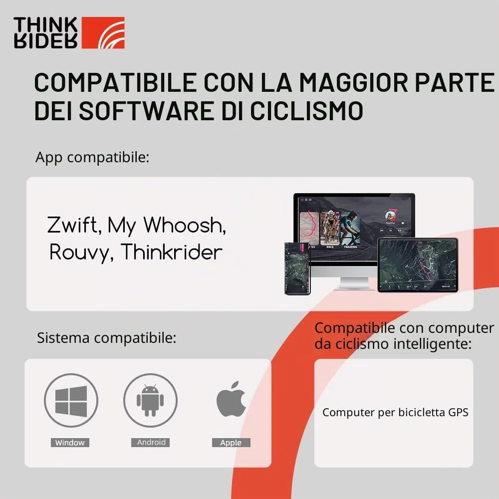 ThinkRider X2Max, Allenatore per Bici Intelligente Unisex, Nero，Smart Trainer