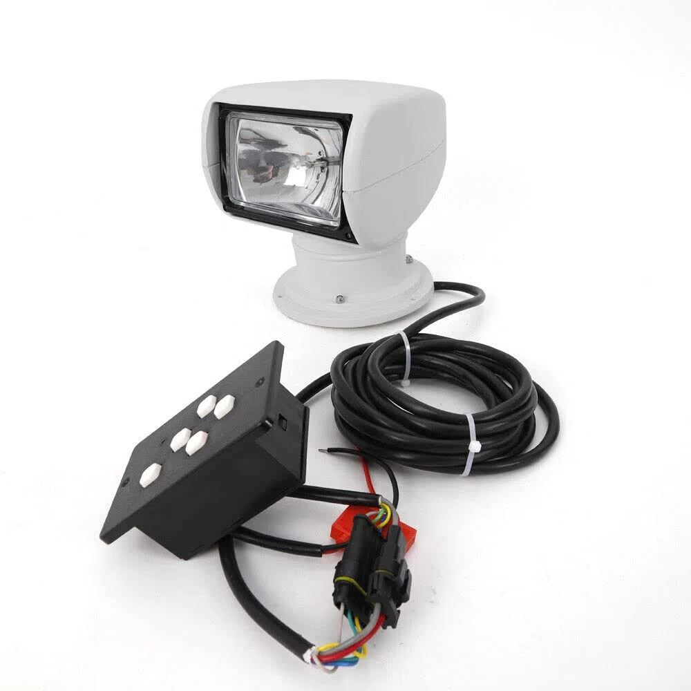 Faro di ricerca per barca, telecomando marino, xeno, radiocomandabile, con base magnetica, luce di ricerca, resistente alle intemperie, girevole a 360 gradi, per auto, fuoristrada, caccia,