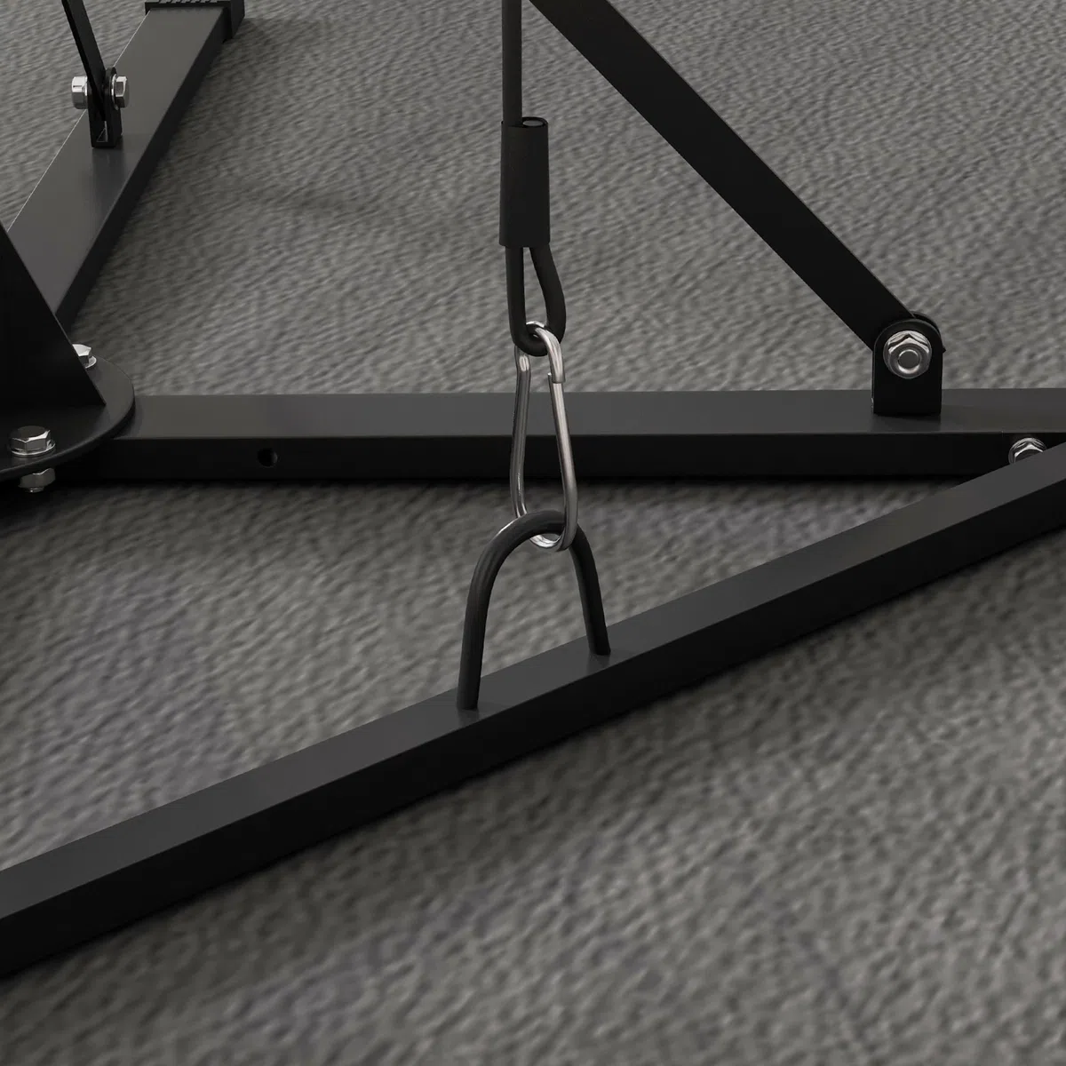 SPORTNOW Supporto Sacco Boxe ad Altezza Regolabile con 6 Barre di Rinforzo e Palla Veloce, Stazione da Sacco, Staffa per Sacco da Boxe da Terra in Acciaio, 160x145x175-220 cm, Nero