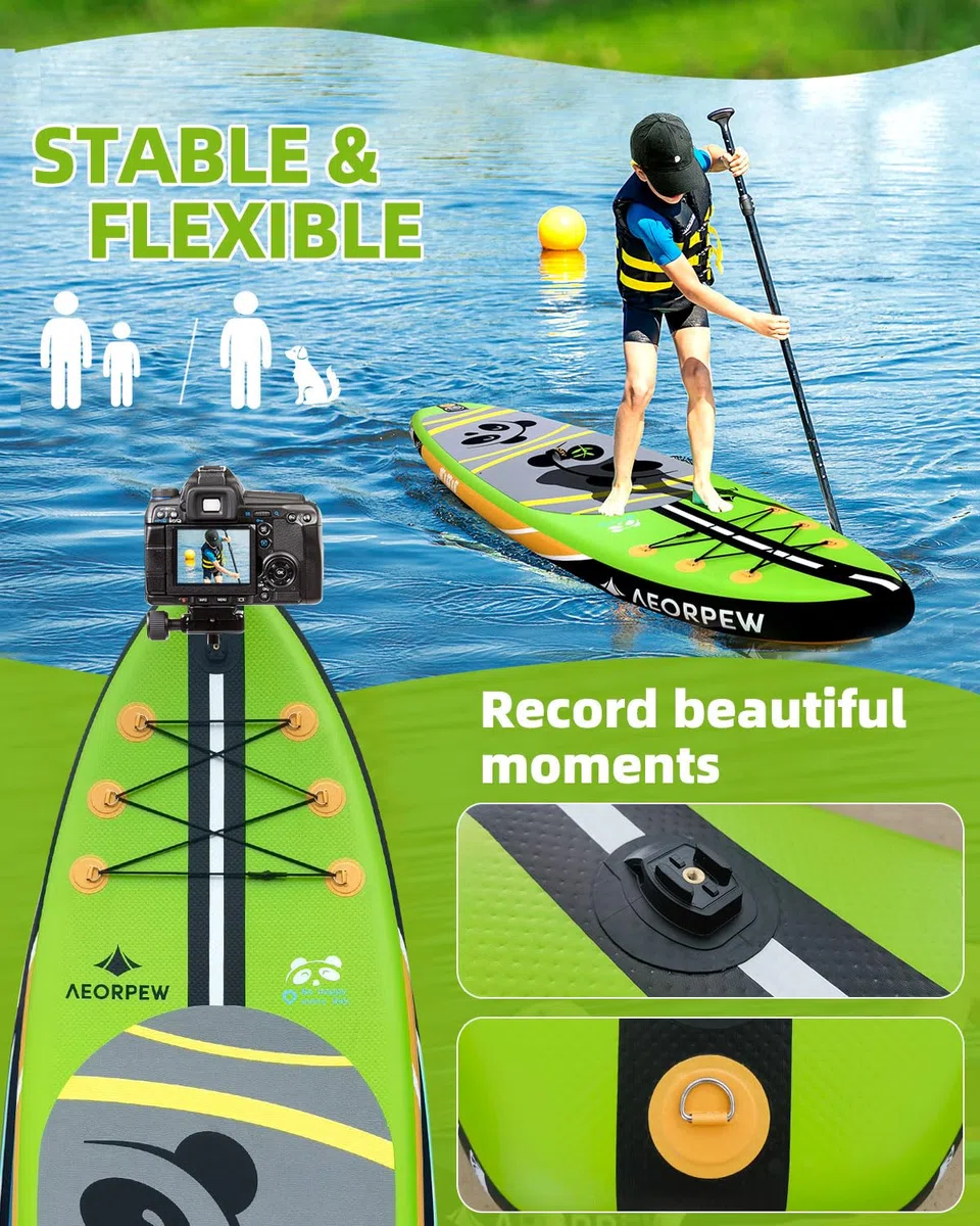 Tavola da paddle gonfiabile da 3 m, larghezza 83,8 cm, con tutti gli accessori per SUP e paddle per SUP, zaino di grande capacità per adulti e ragazzi di tutti i livelli