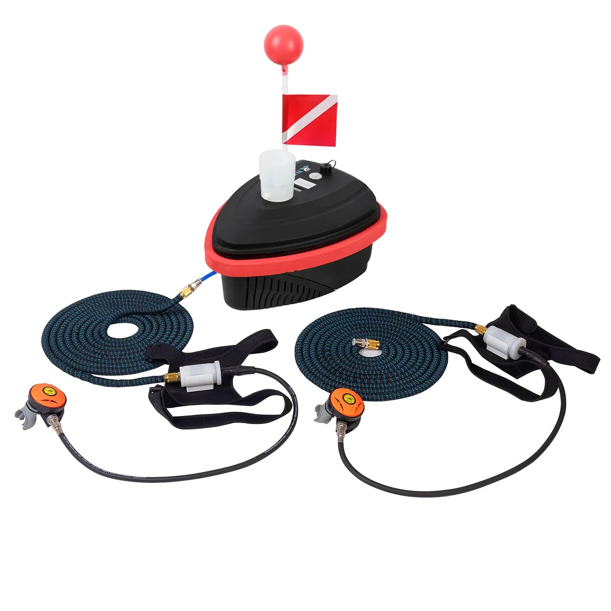 TUDIVING-Aggiornato Ventilatore subacqueo,Impermeabile Sistema di Immersione Ricaricabile Portatile di narghiello,Dispositivo di respirazione Subacquea fornisce