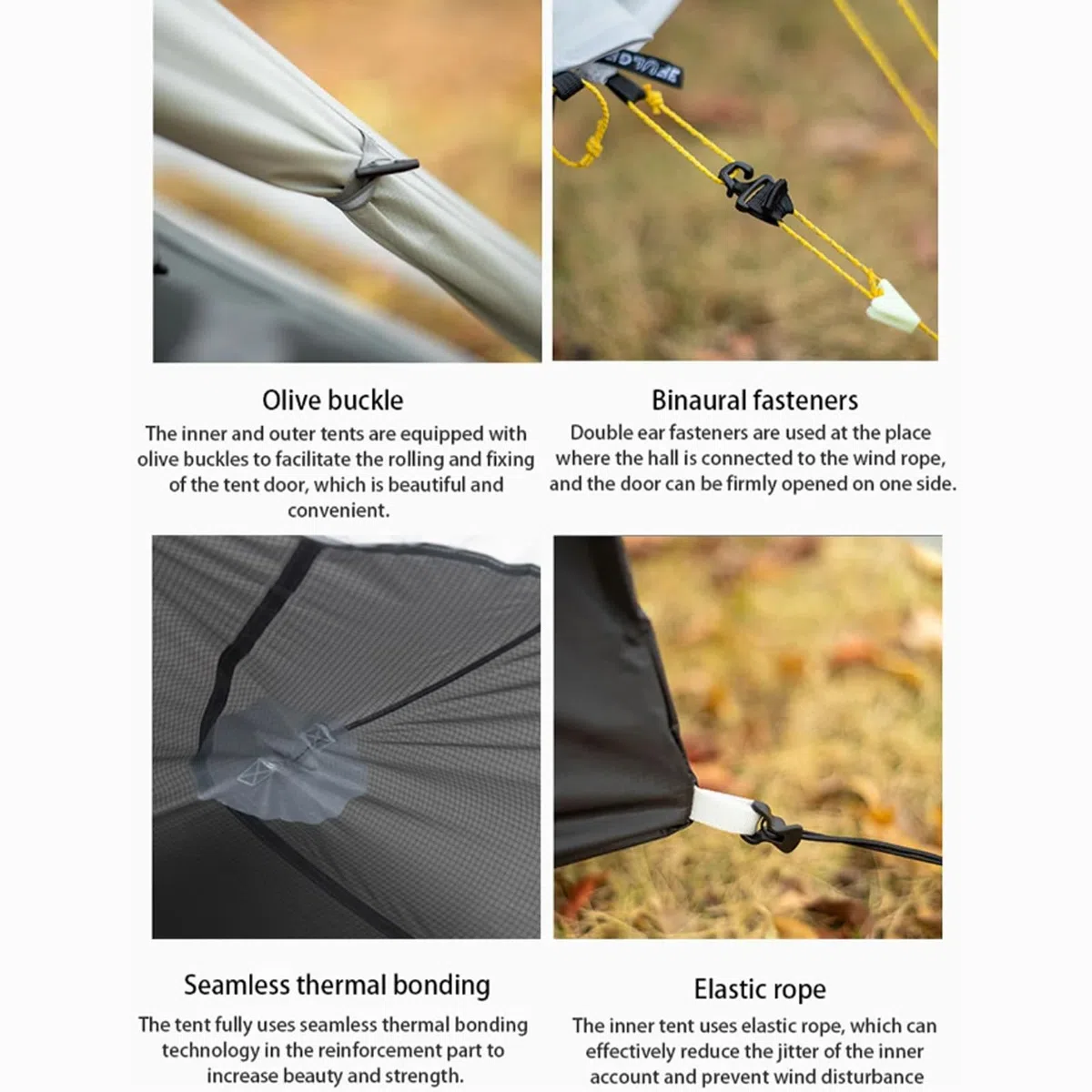 3FULGEAR Lanshan - Tenda da campeggio ultraleggera per 2 persone, 3/4 stagioni, professionale, in silnylon 15D, senza asta, per campeggio, arrampicata, escursionismo