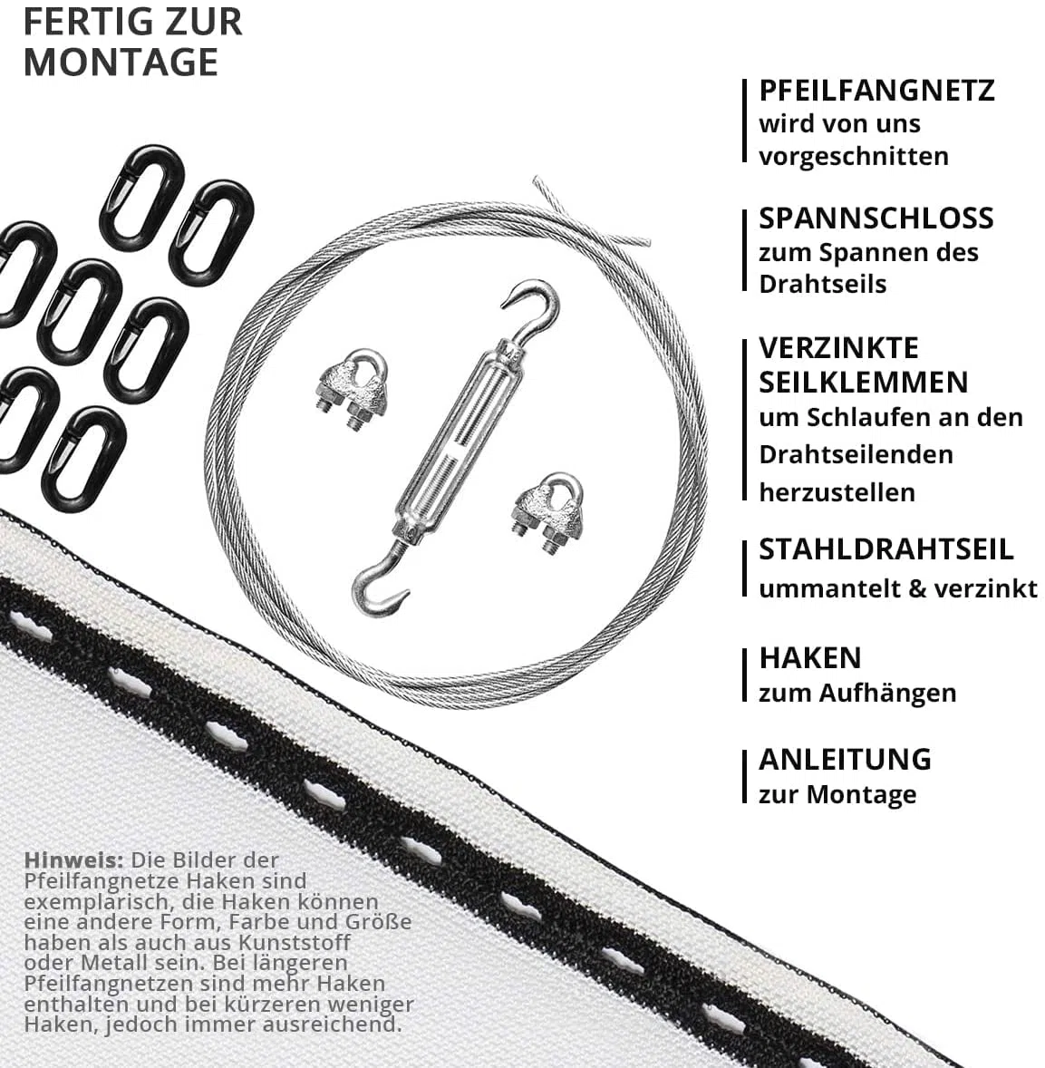 by Beier Germany Set di Rete da Pesca a Freccia, 3 Metri, Altezza 2,70 Metri