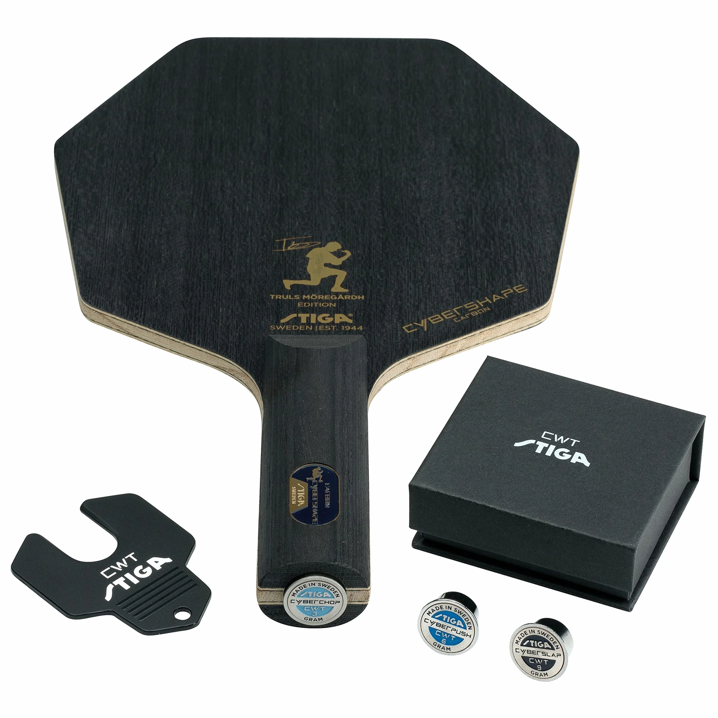 Stiga Lama da Ping Pong Cybershape Carbon CWT Truls Edition - Manico Classico Dritto