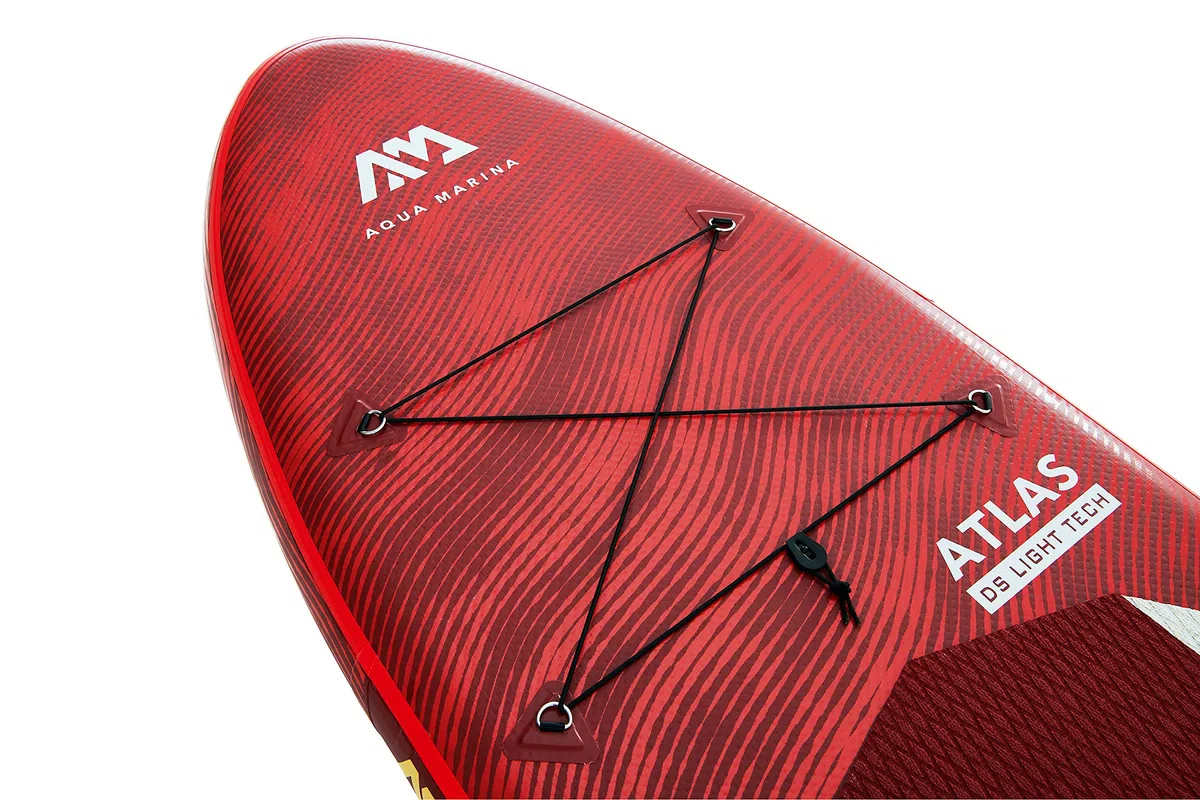 AM Aqua Marina Unisex Adult All-Around Isup, 3.66 m/15 cm, Atlas Advanced All Around iSUP 3 66 m 15 cm with Paddle and Safety Leash, Red, 366 x 86 15 cm EU