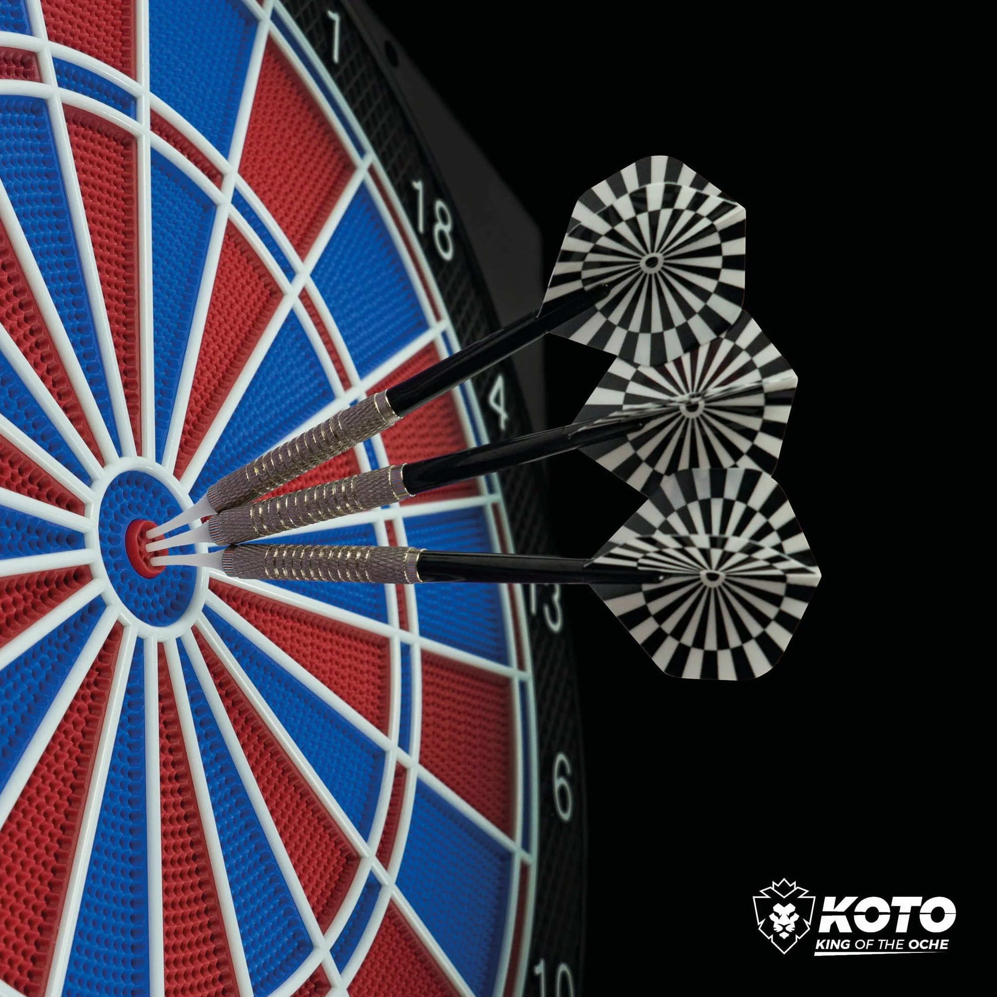 KOTO – Bersaglio Elettronico Royal 580, 6 Freccette Soft, 36 Giochi, Oltre 580 Varianti, per 1-8 Giocatori