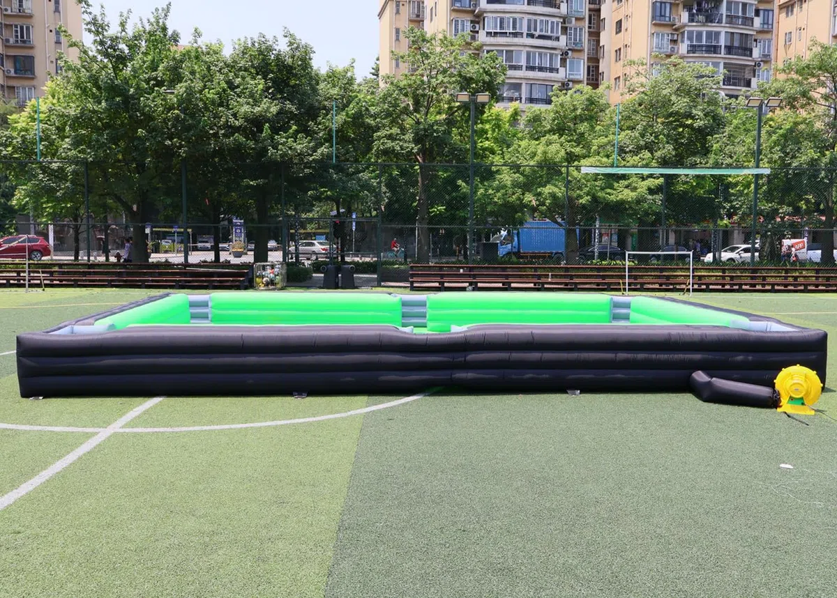 Biliardo gonfiabile gigante da biliardo, con tappetino in PVC, 16 palline per feste, eventi