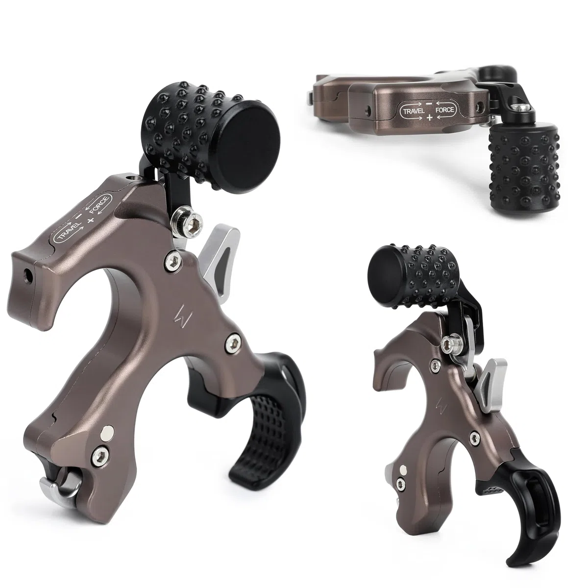 SHARROW Rilascio di Tiro con L'Arco Release Aids Ausili per Arco Compound 3 o 4 Dita Intercambiabili Alluminio Strumenti di Aiuto per Rilascio con Cordino da Polso