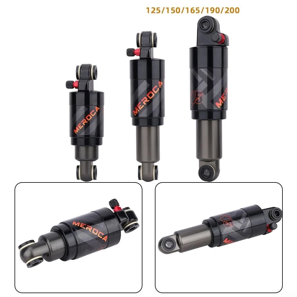 EasyByMall Ammortizzatore posteriore per bicicletta, ammortizzatore posteriore con blocco 125/150/165/190/200 mm, per mountain bike e bici da strada (150 mm), 3MMB1J6T40OL3G8G0B4AV1R47LRA