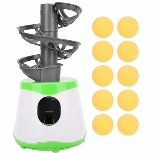 Robot Allenatore di Ping Pong, Lanciatore Automatico di Palline da Ping Pong Portatile In Abs con 10 Palline da Ping Pong, Attrezzatura Pratica da Ping Pong per Principianti Che Praticano Il Ping Pong