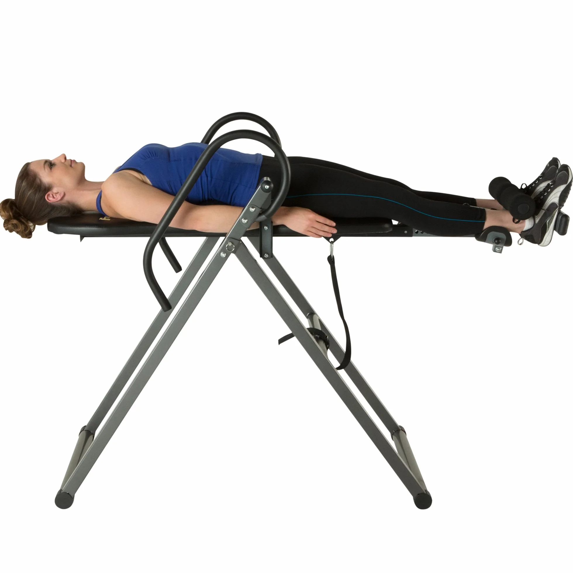Fitness Reality Unisex 790 x LT UL Panca a inversione Certificato di Sicurezza ad Alta Resistenza con Schienale Basso, Nero, Taglia Unica