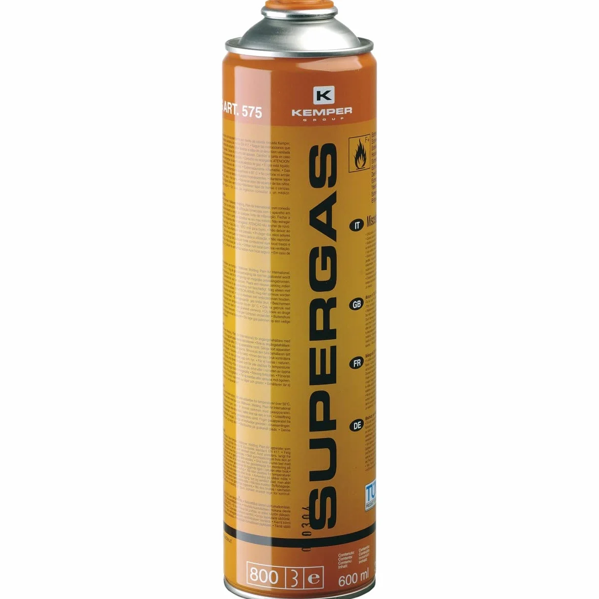 KEMPER - Cartucce di gas 330g Confezione da 6 Bombole Butano propano 600ml Bombola di gas universale con valvola 7/16