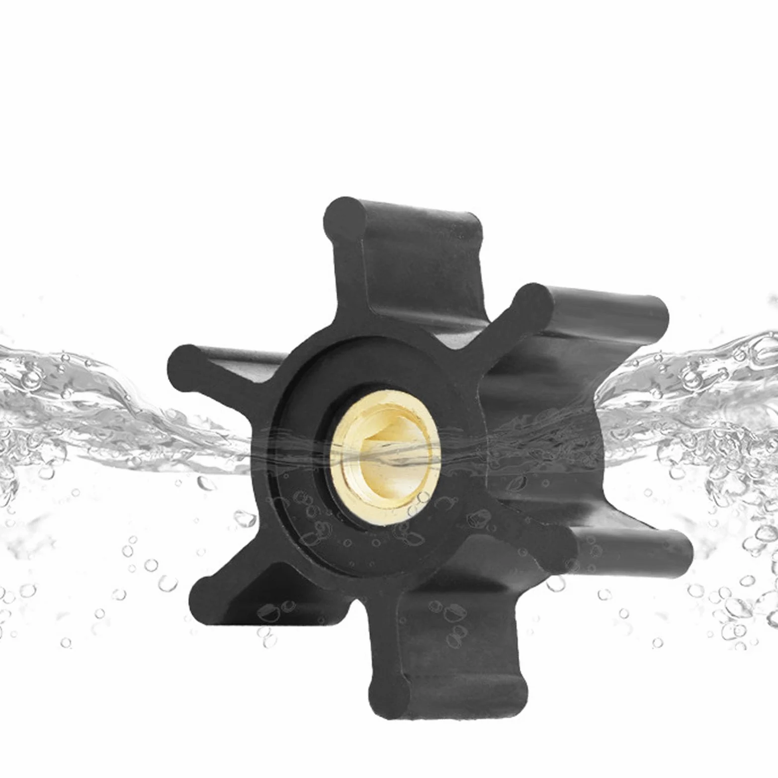 Pompa per acqua di sentina PolyGen 12 V 200 W con girante flessibile, pompa autoadescante eroga 40 l/min a 12 m di prevalenza per applicazioni con acqua dolce e salata