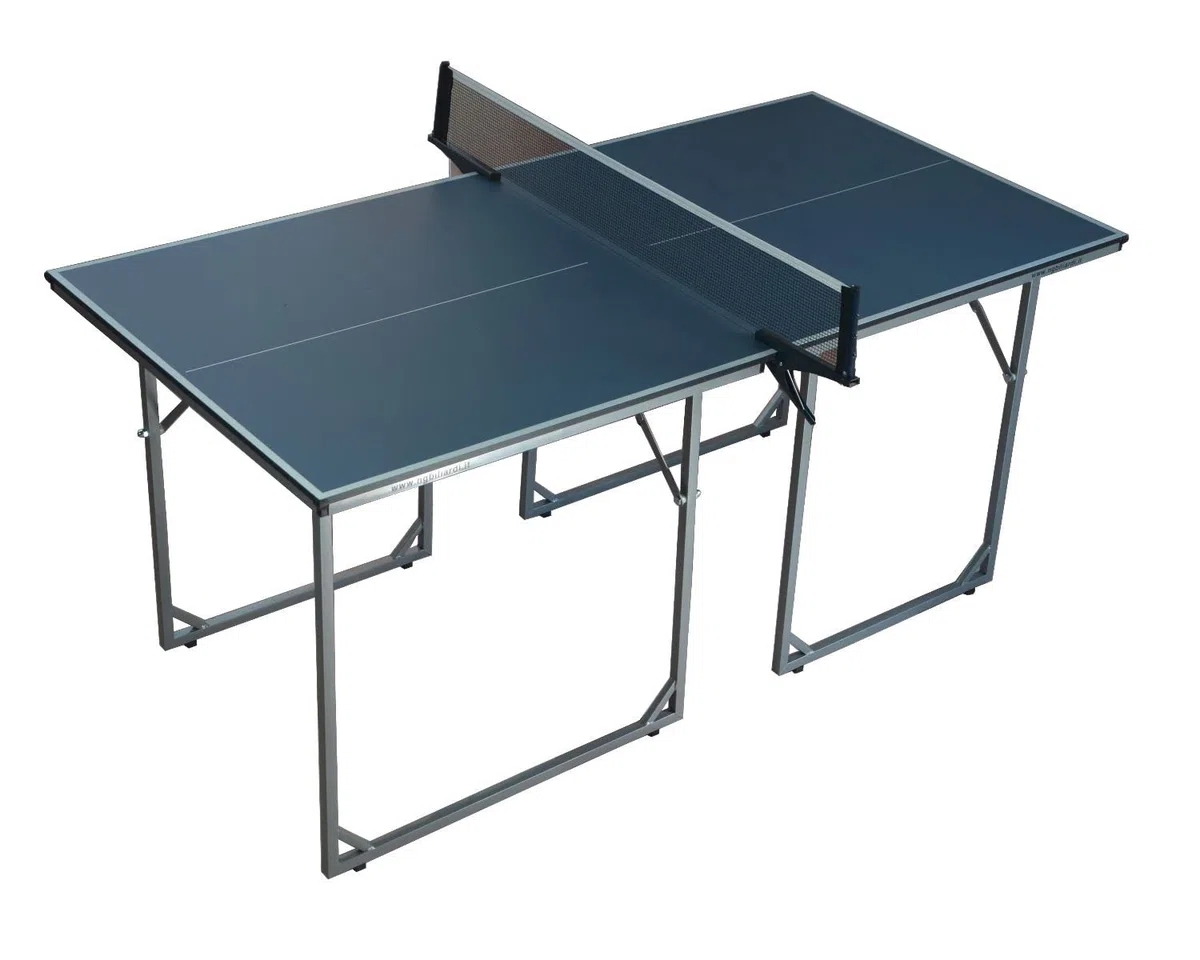 NG Biliardi Tavolo da Ping Pong Split Pieghevole 182 cm (Blu) 182x91x76 cm
