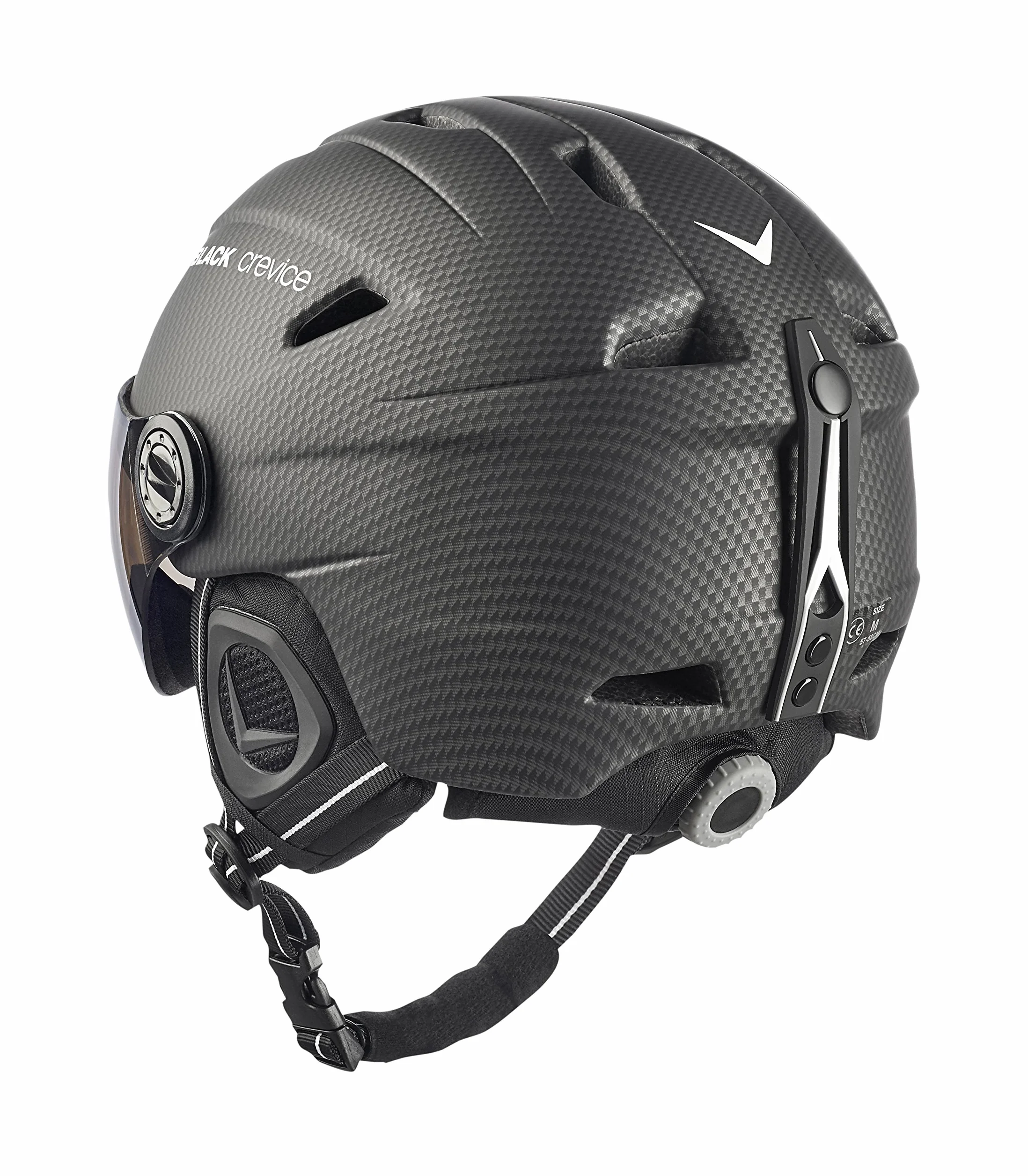 Black Crevice Skihelm - Silvretta Unisex Adulto