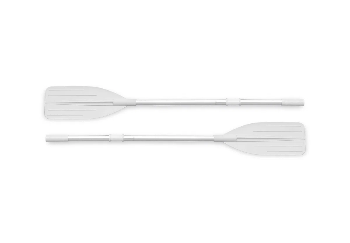 Intex 68376, Set Canotto Mariner Gonfiabile con Remi, Blu/Grigio, 4 Persone