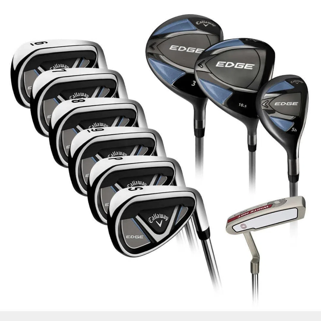 Callaway Edge 2024 - Set di mazze da golf da uomo, 10 pezzi, in acciaio, con flex regolare, per destrorsi