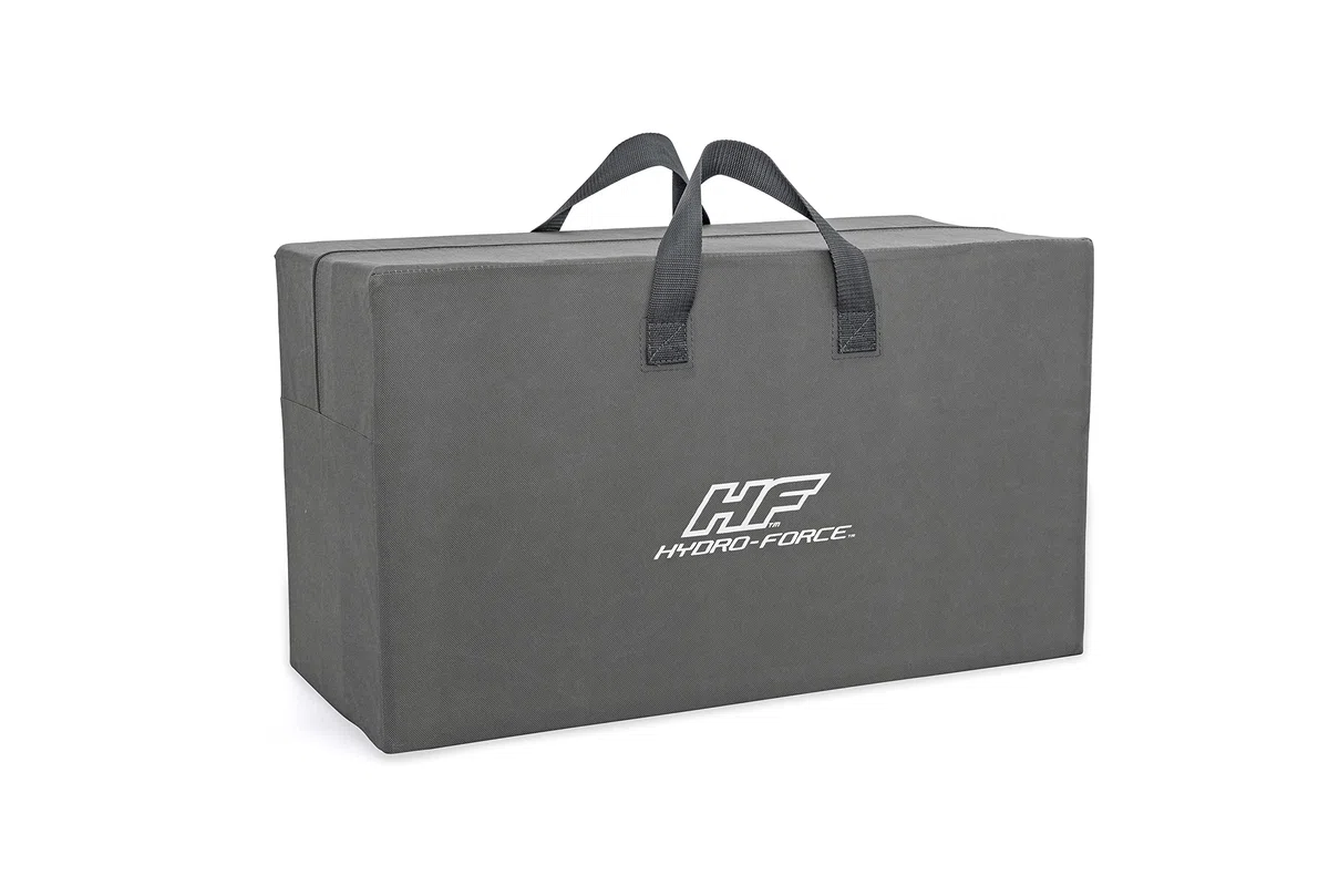 Hydro-Force Cove Champion, set kayak gonfiabile per 1 persona con pompa a mano, pagaie, borsa per il trasporto, blu