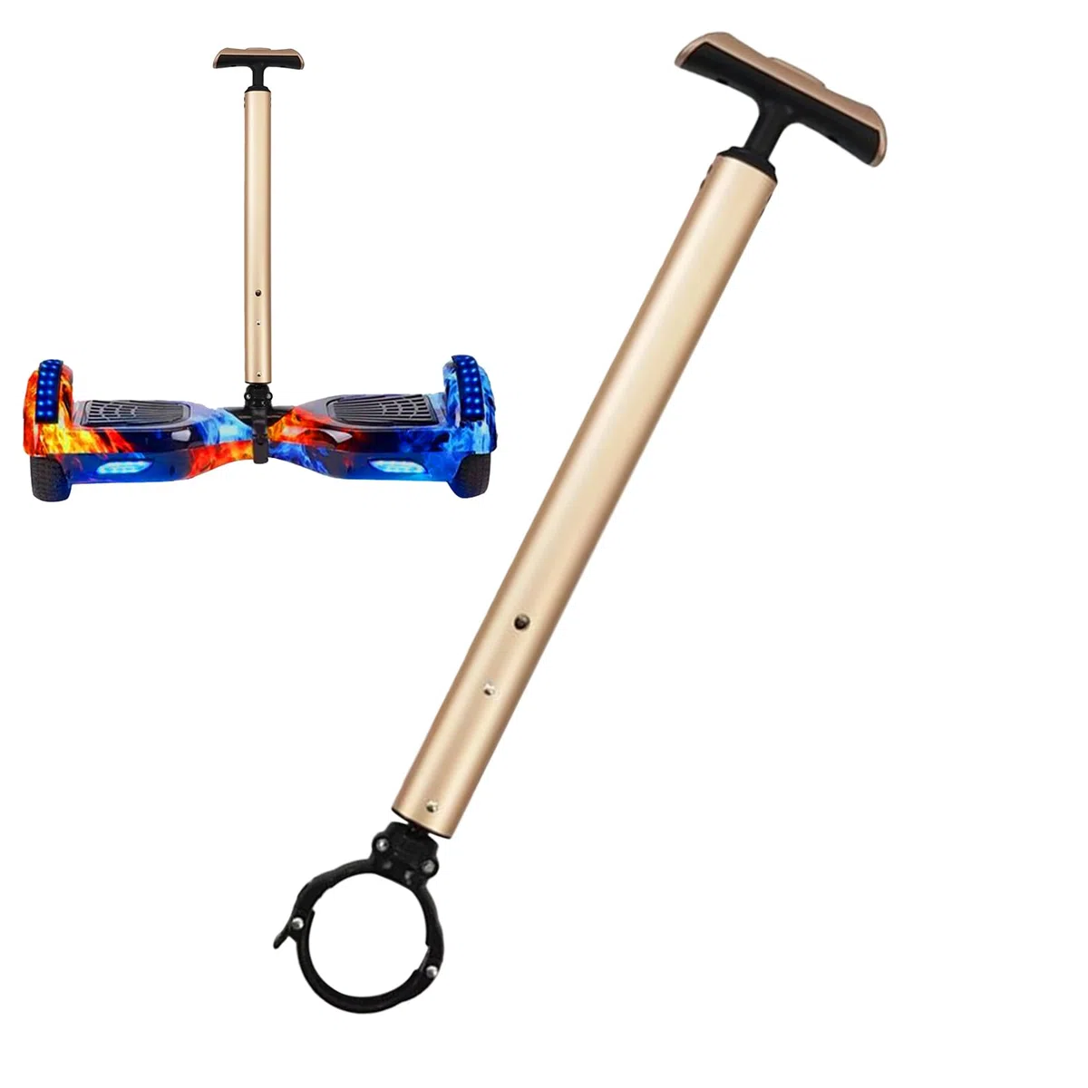 Manubrio per Hoverboard | Barra Stabilizzatrice in Lega di Alluminio - Accessori di Sicurezza Telescopici per Monopattini a Due Ruote con di Sostituzione