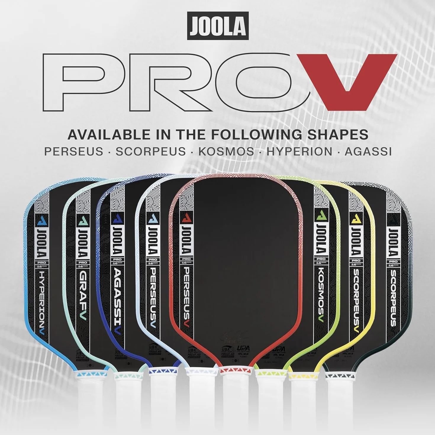 JOOLA Pro V Racchetta da Pickleball – Modelli Perseus/Scorpeus/Kosmos/Hyperion/Agassi/Graf – UPA-A e USAP