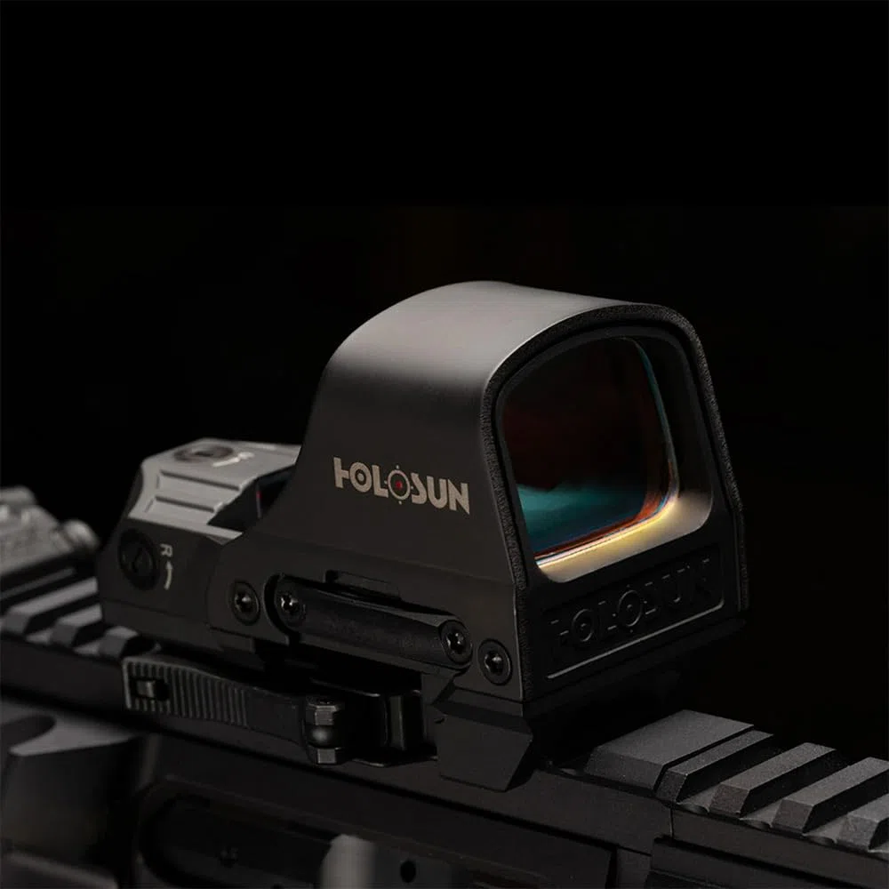 Holosun HS510C - Reflex Red Dot 65 MOA Circle & 2 MOA Dot - Alimentazione Solare, 12 Livelli di Luminosità e Funzione Auto-Spegnimento - IPX8 Impermeabile - Pannello Solare e Sensore di Movimento