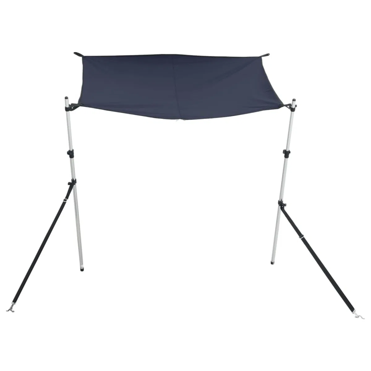 Tendalino Estensione a T, Ombreggiatura per Barche, 170x170x(115-183) cm, Poliestere 600D con Rivestimento PU e Struttura in Alluminio, Accessorio per Tendalino Bimini e Coperture Barca da Pesca e da