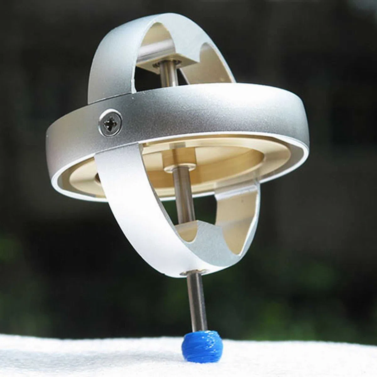 Giroscopio di Super Precisione - Con Avviamento Motore Elettrico 7500 Giri/min, Giroscopio Elettromeccanico in Metallo Trottola Giocattolo Dinamicamente Bilanciato Giocattolo Fisico di Fascia Alta