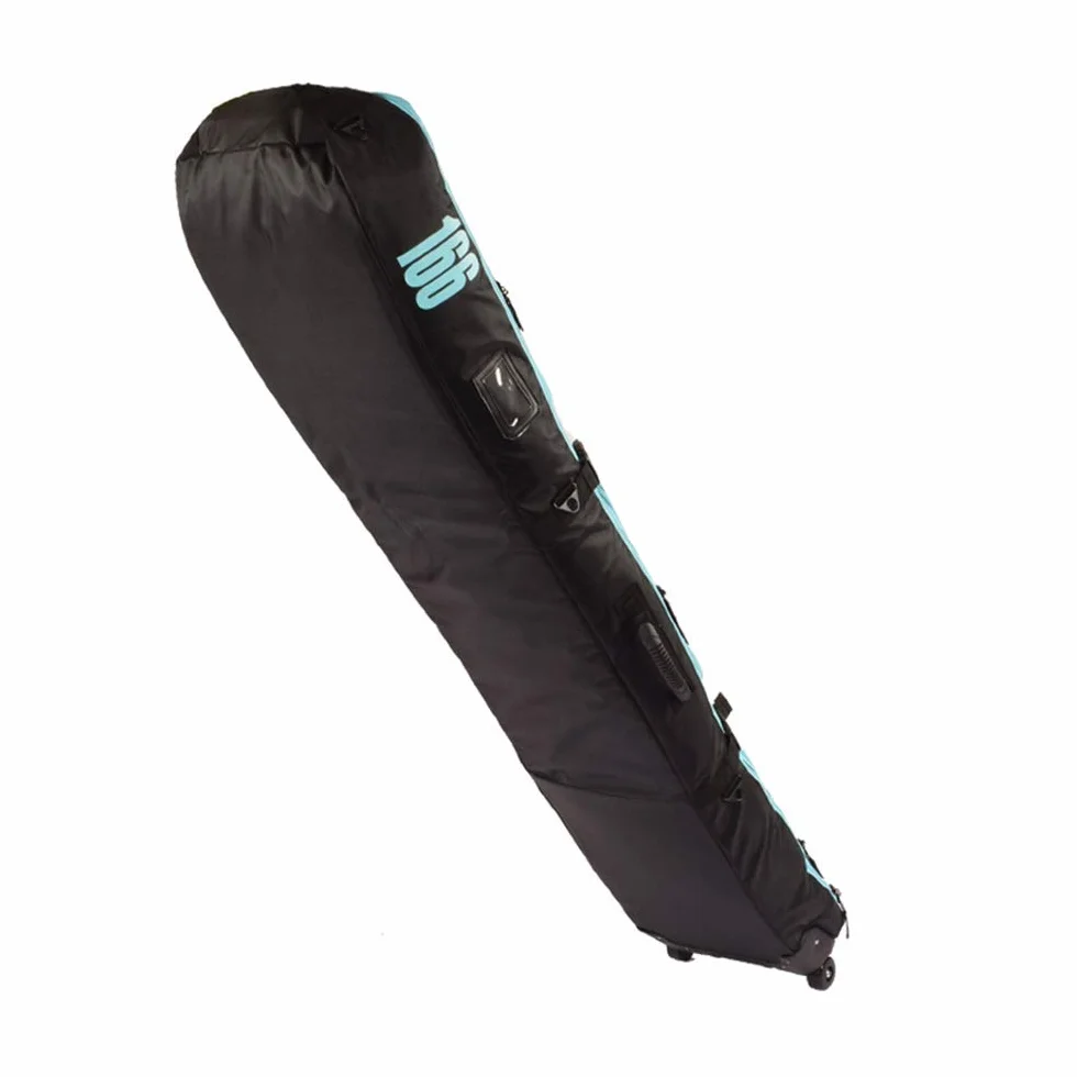 Borsa da snowboard,con rotelle,Imbottita e con manici per il trasporto,Impermeabile,Borse da tavola da snowboard con 3 sacchetti di immagazzinaggio