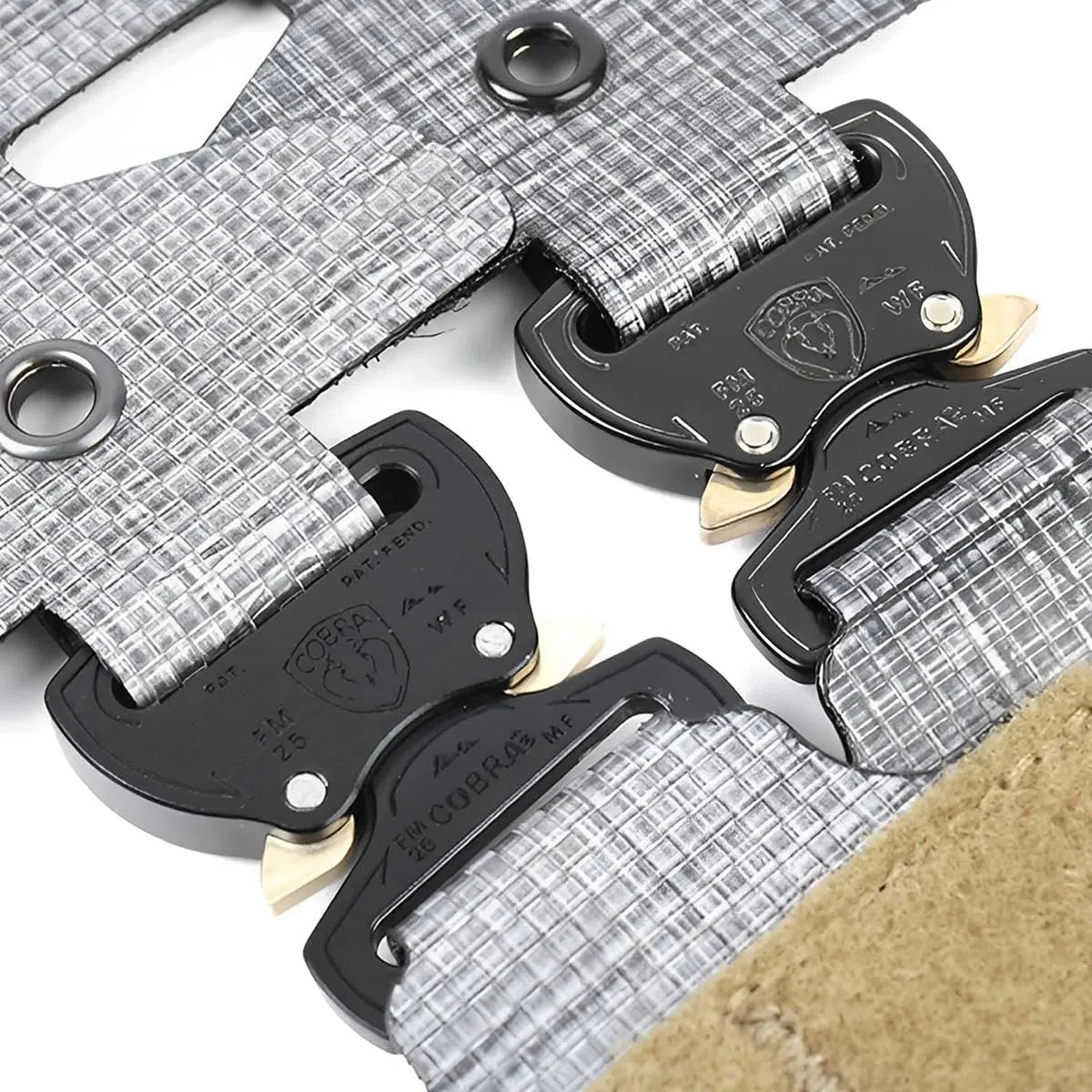 Kit di fibbie tattiche in lega di alluminio resistente per piastra PC V5 Accessori a sgancio rapido per gilet Hoop&Loop Panel