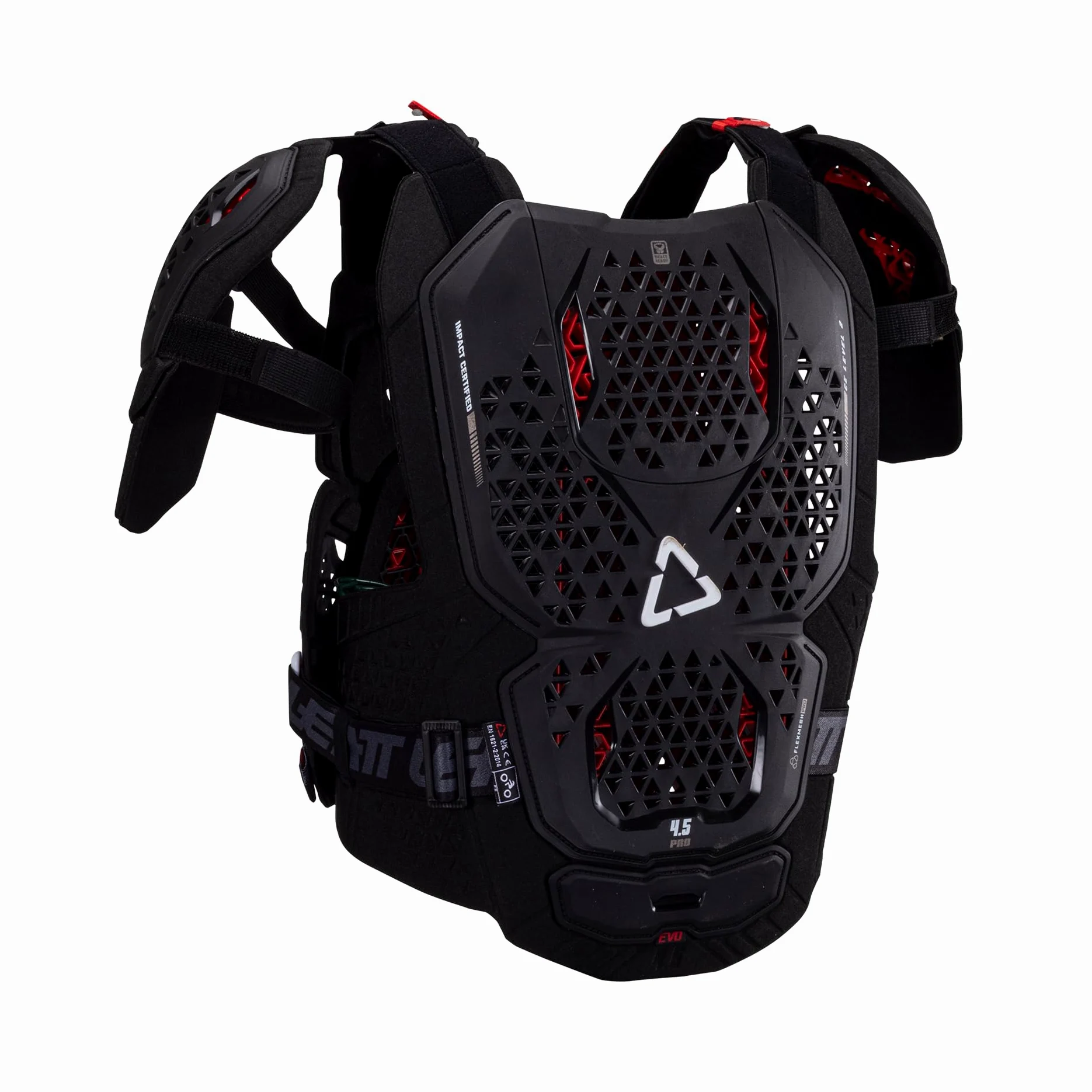 LEATT Pettorina Protector 4.5 Pro Evo - Nero - L/xl 172-184cm
