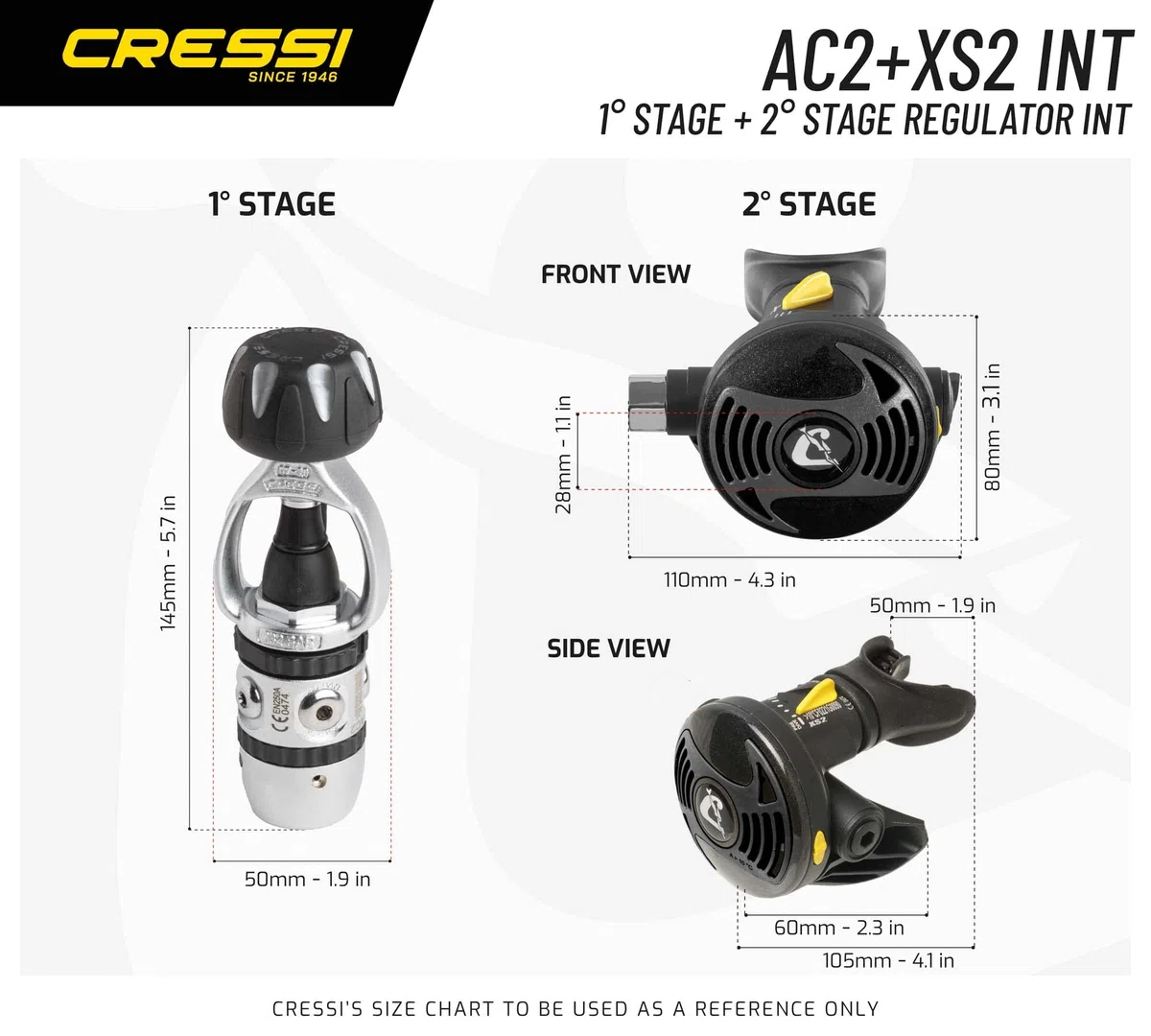 Cressi AC2/XS2 - Erogatore Subacqueo