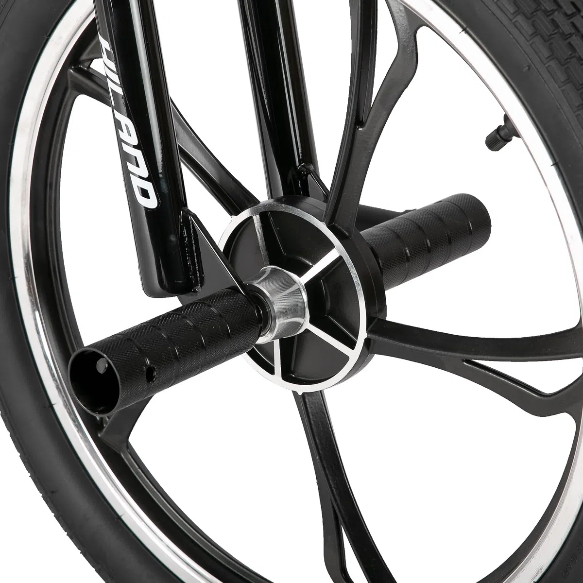 HILAND Bicicletta BMX da 20 pollici a 5 raggi, rotore da 360 gradi per stili Libero, bicicletta BMX a 4 perni per Allenamento e acrobazie, Blu