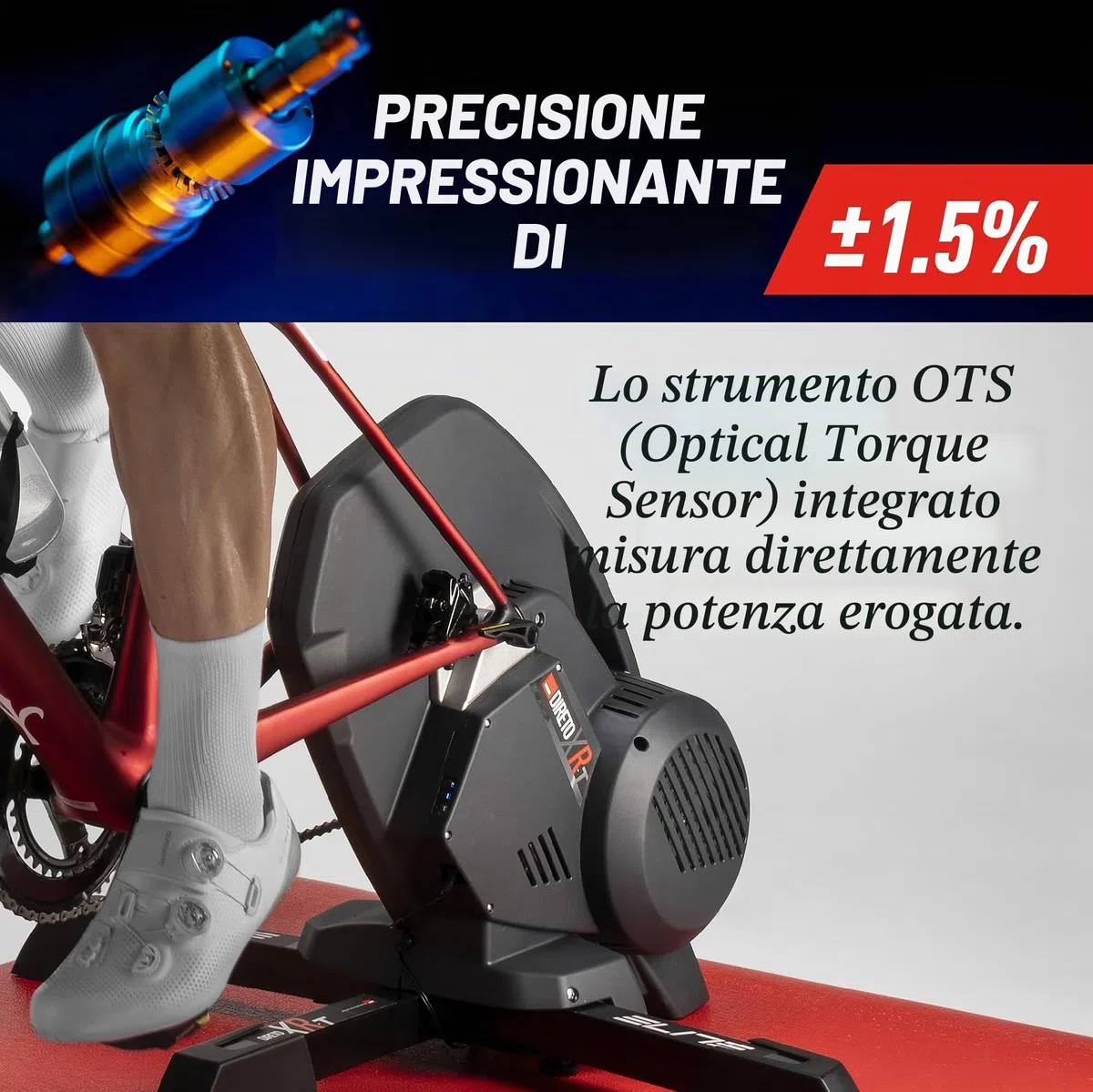 Elite Direto XR Smart Trainer Interattivo – Disponibile in Versione Standard o Bundle Zwift Cog e Click – Rullo a Trasmissione Diretta per Allenamento Indoor