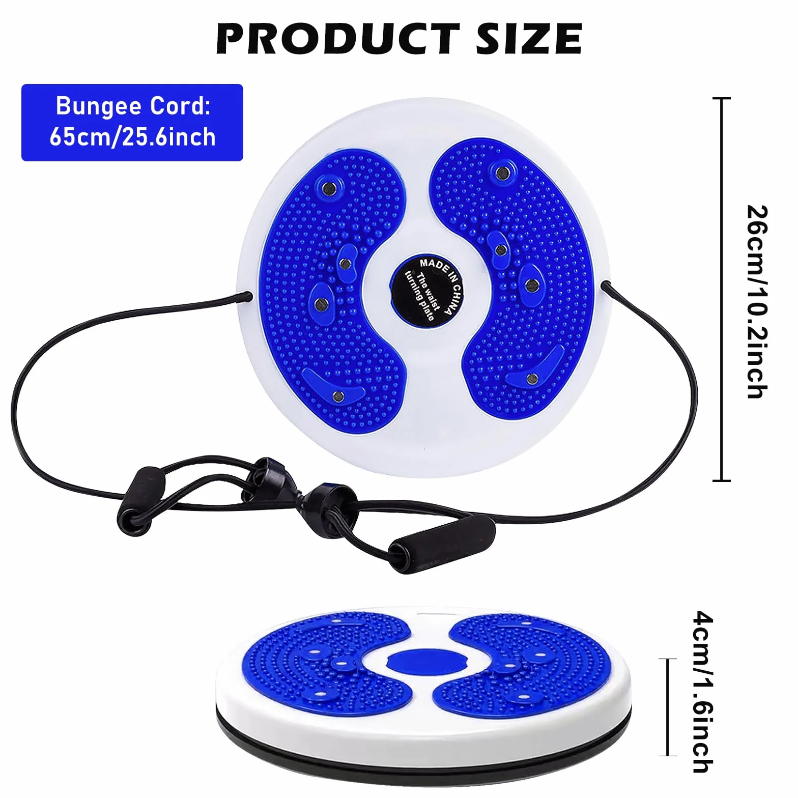 Nizirioo Twist Board Twist Waist, Piastra Per Torsione Della Vita, Twist Waist Disc Board Con Coulisse, Per Fitness E Movimento Dell'Anca E Della Vita Twist Waist Per Il Fitness E L'Allenamento