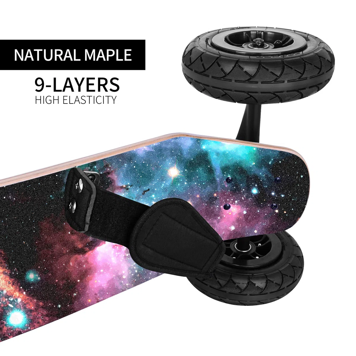 MountainBoard All Terrain Skateboard Kiteboard Cross Country Mountainboard Big Wheel Downhill Longboard All Terrain Longboard Kite Board con attacchi per Cruising e Downhill..