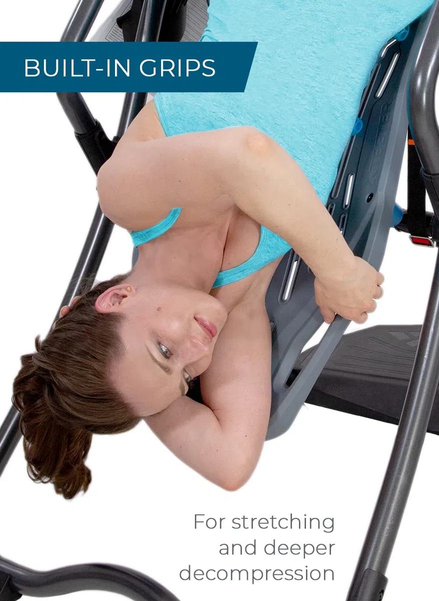 Caredy FitSpine LX9 - Tavolo a inversione modello 2019, chiusura per caviglia facile da raggiungere, kit per alleviare il dolore alla schiena, registrato dalla FDA