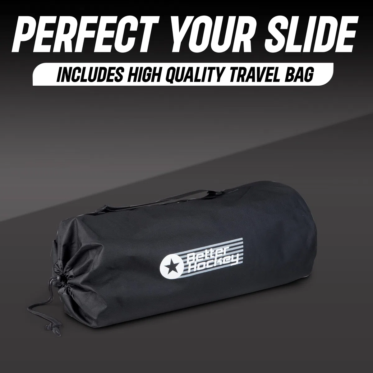 Better hockey Extreme hockey Slide Board | Dimensioni 243,8 x 55,9 cm | ti aiuta a Win the Race to the Puck | viene fornito con 3 paia di Slide Board Booties; piccolo, medio e grande | borsa per il