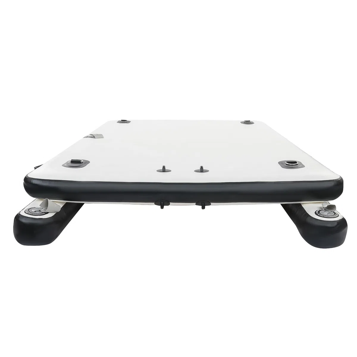 Piattaforma da bagno gonfiabile, 250 x 160 x 15 cm, barca da pesca pneumatica portatile, pontile da pesca, piattaforma galleggiante per motore fuoribordo come piattaforma da bagno e sport acquatici