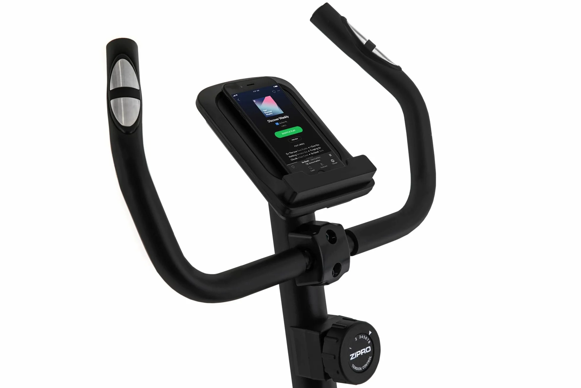 ZIPRO Cyclette da Casa con 8 Livelli di Resistenza Magnetica, Supporto per Smartphone, Schermo LCD, Sella Regolabile, Cyclette per Casa per Più Esercizi, Ciclette Professionale da Camera (One S)