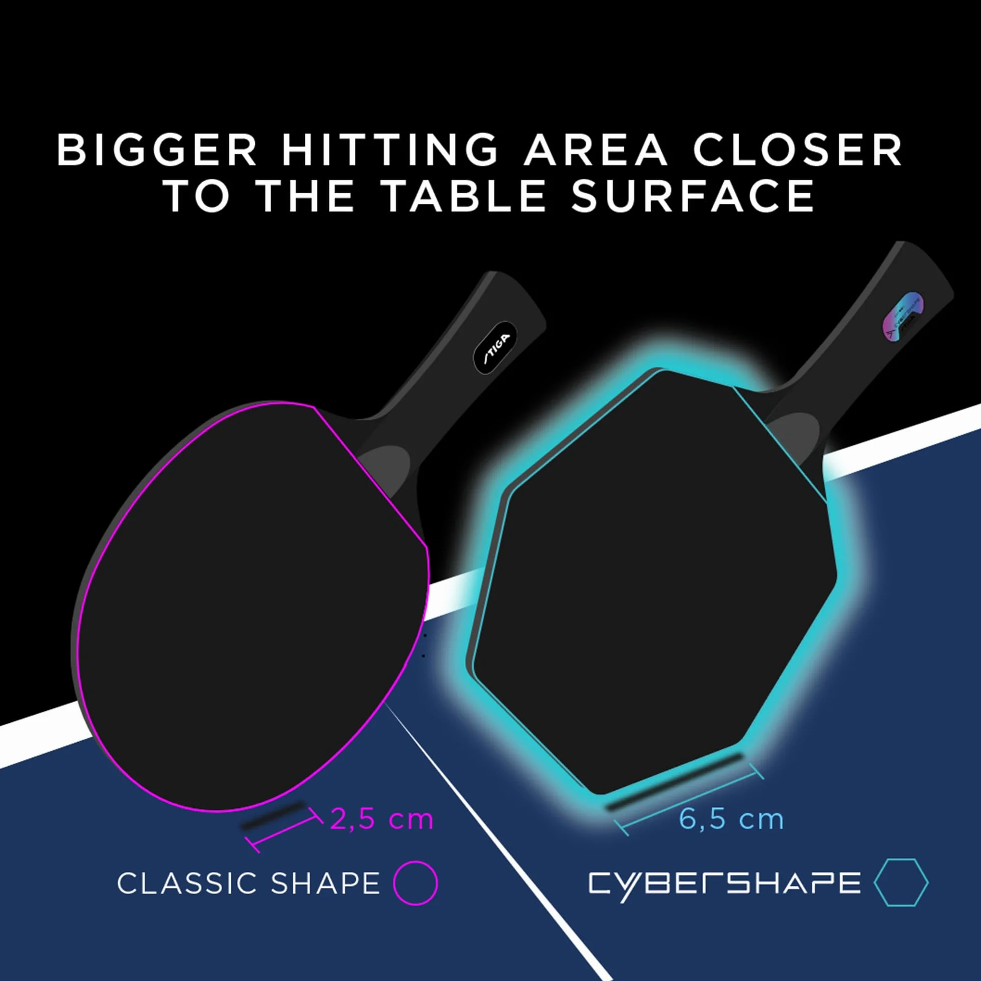Stiga Legno da Ping Pong Cybershape Carbon CWT Truls Edition