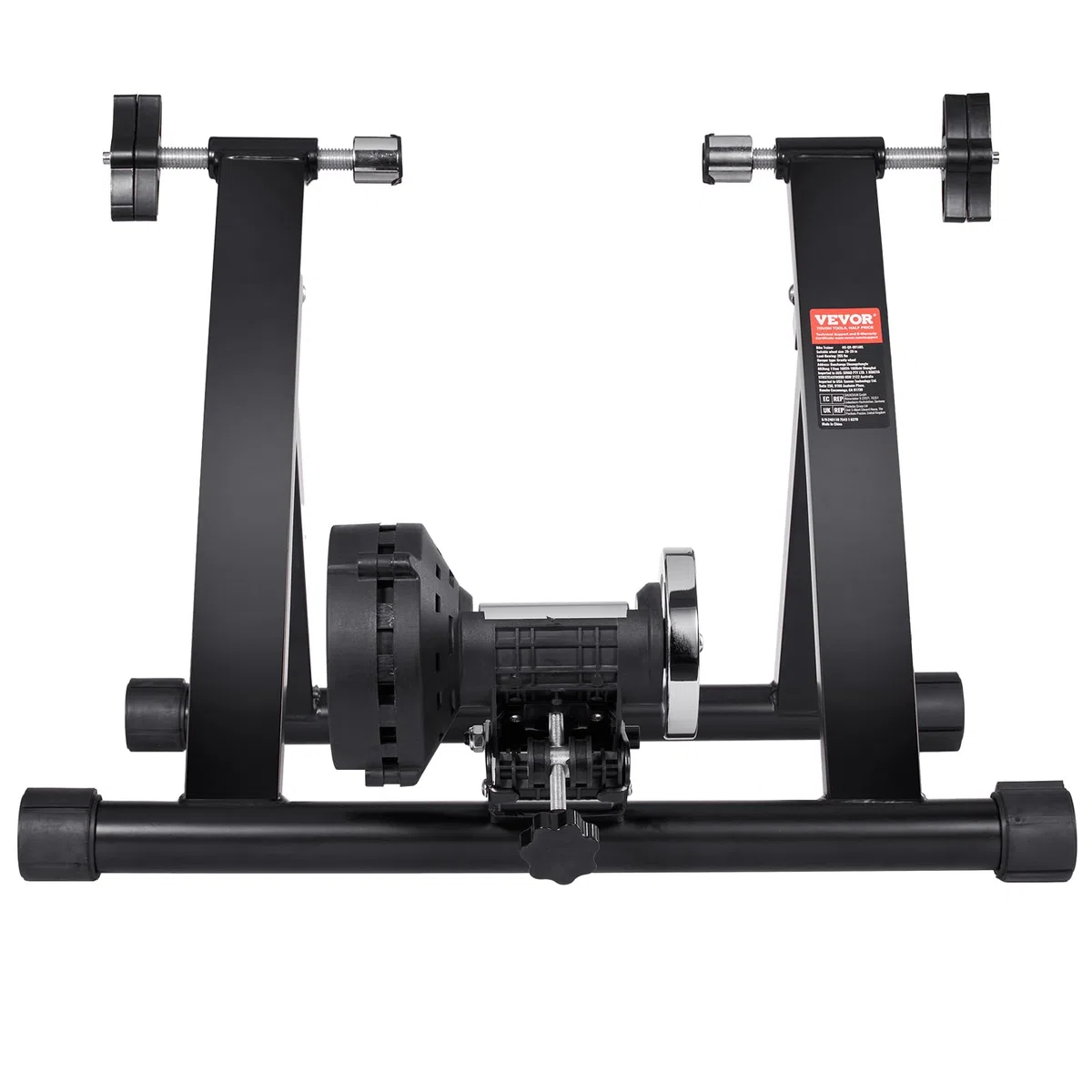 VEVOR Cavalletto per Bicicletta, Supporto per Bicicletta Fisso Magnetico per Ruote da 26-29 Pollici, Motore a Basso Rumore, Rullo per Bicicletta Pieghevole Portatile per Esercizi di Ciclismo Indoor